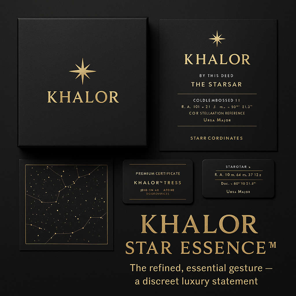 KHALOR™ – Royal Star Naming Set – Luxury Edition